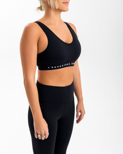 Cross-Back High Support Sports Bra