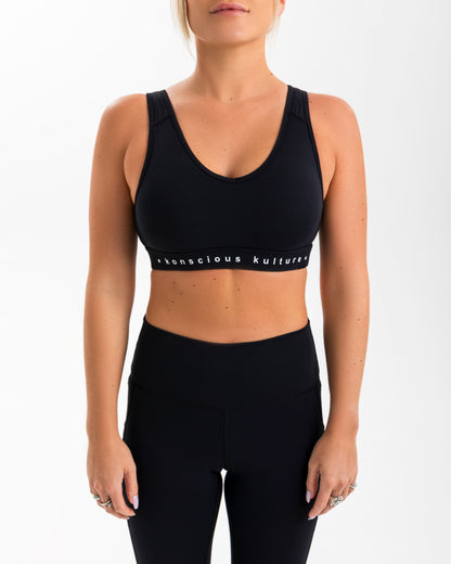 Cross-Back High Support Sports Bra